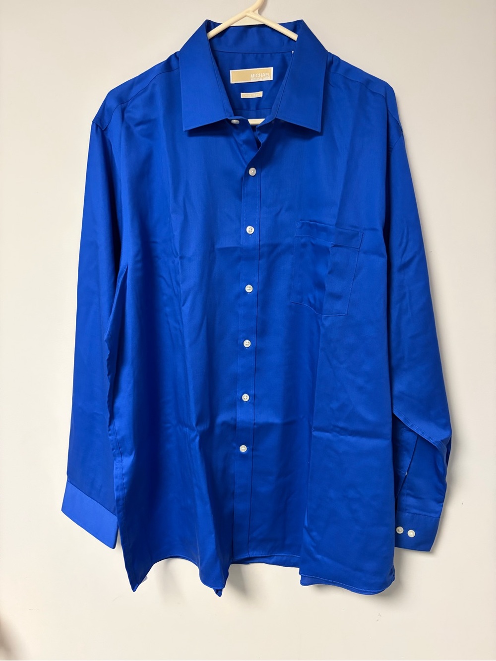 MICHAEL Michael Kors Royal Blue Long-Sleeve Dress Shirt